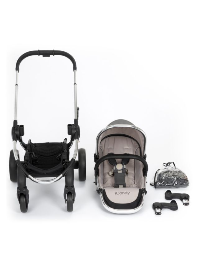 Icandy peach pushchair and carrycot set cheap black magic 2