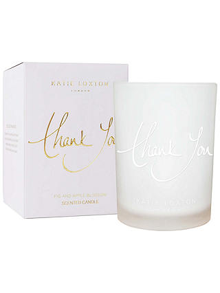 Katie Loxton 'Thank you' Fig and Apple Blossom Scented Candle