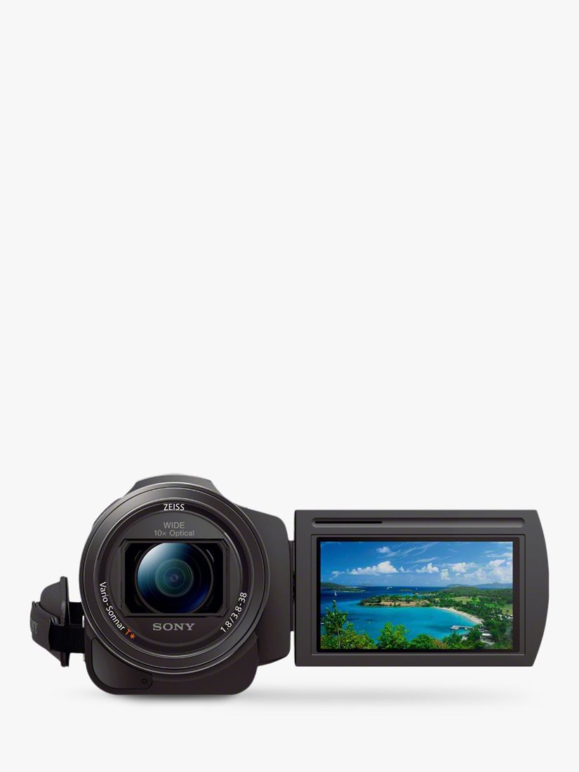 Sony FDR-AX33 Handycam with 4K Ultra-HD, Balanced Optical SteadyShot, 20.6MP, 10x Optical Zoom, NFC, Wi-Fi, 3 WhiteMagic LCD Screen, Black