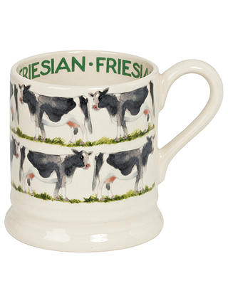 Emma Bridgewater Fresian Cow Half Pint Mug, Multi, 310ml