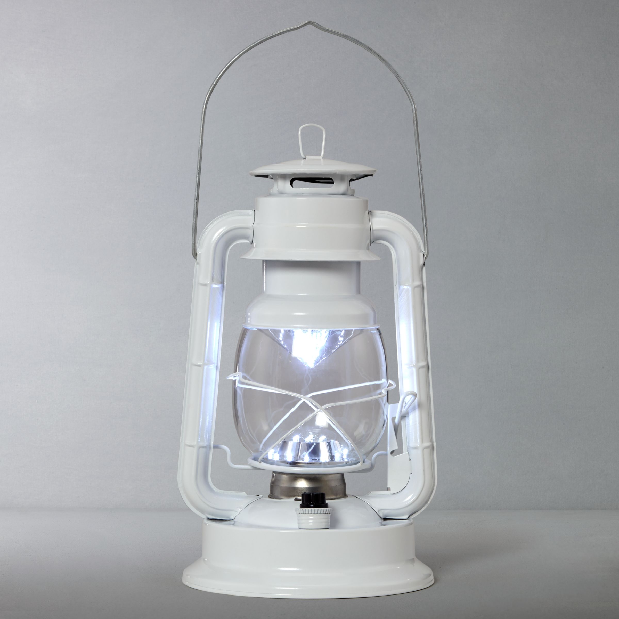 Buy John Lewis Vermont LED Gloss Lantern, White Online at johnlewis.com