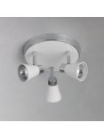 John Lewis Logan GU10 LED 3 Spotlight Ceiling Plate