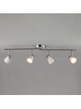 John Lewis & Partners Logan GU10 LED 4 Spotlight Ceiling Bar, White