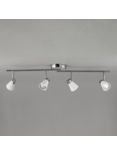 John Lewis Logan GU10 LED 4 Spotlight Ceiling Bar, White