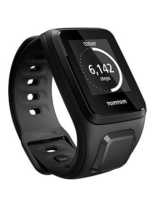 TomTom Spark Cardio & Music GPS Fitness Watch With Built-In Heart Rate Monitor, Black