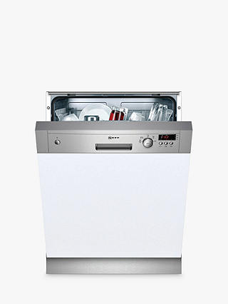 Neff S41E50N1GB Semi-Integrated Dishwasher, Stainless Steel