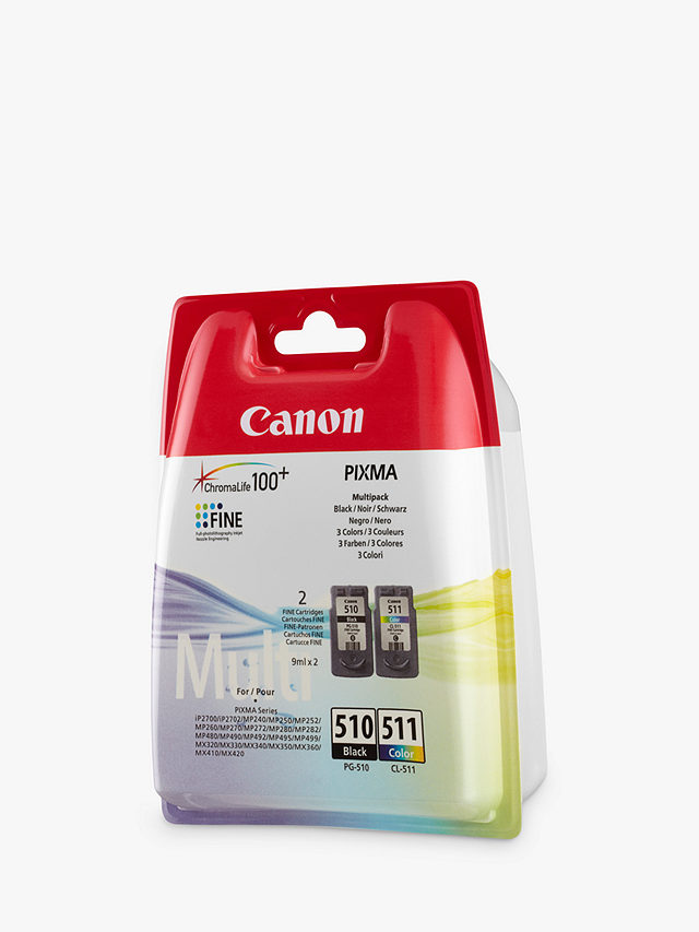 Canon PG-510 / CL-511 Ink Cartridge Multipack, Pack of 2