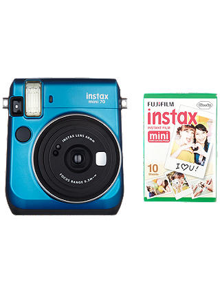 Fujifilm Instax Mini 70 Instant Camera With 10 Shots Of Film, Selfi Mode, Built-In Flash & Hand Strap