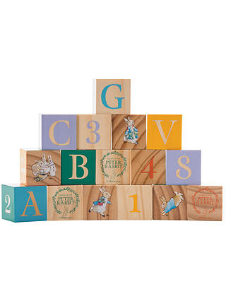 Beatrix Potter Peter Rabbit Wooden Picture Blocks Set, 16 Pieces