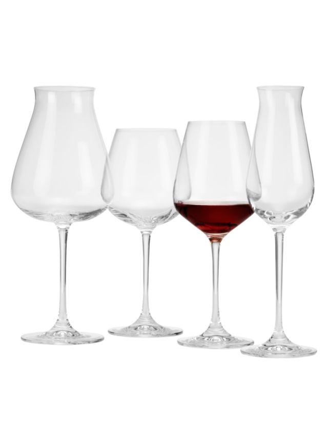 John Lewis & Partners Traditional Wine Glass, 280ml, Red