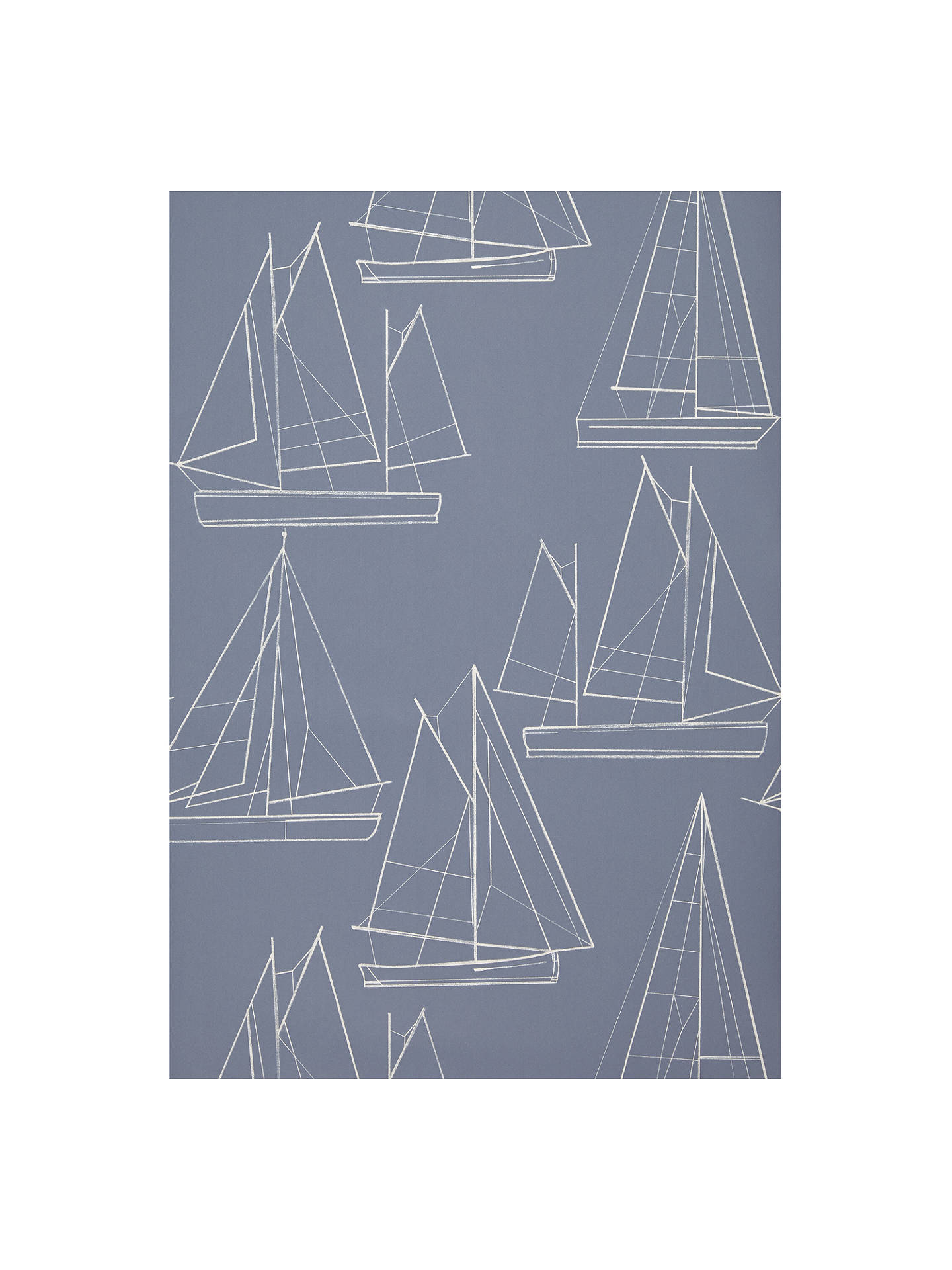 John Lewis Sailing Blueprint Wallpaper