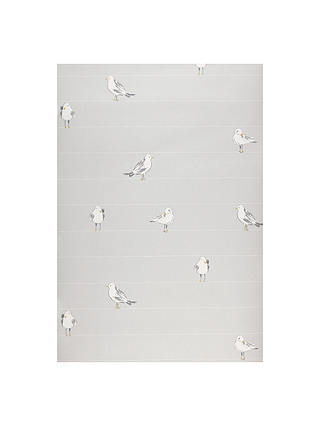 John Lewis & Partners Seagulls Wallpaper, Blue Grey