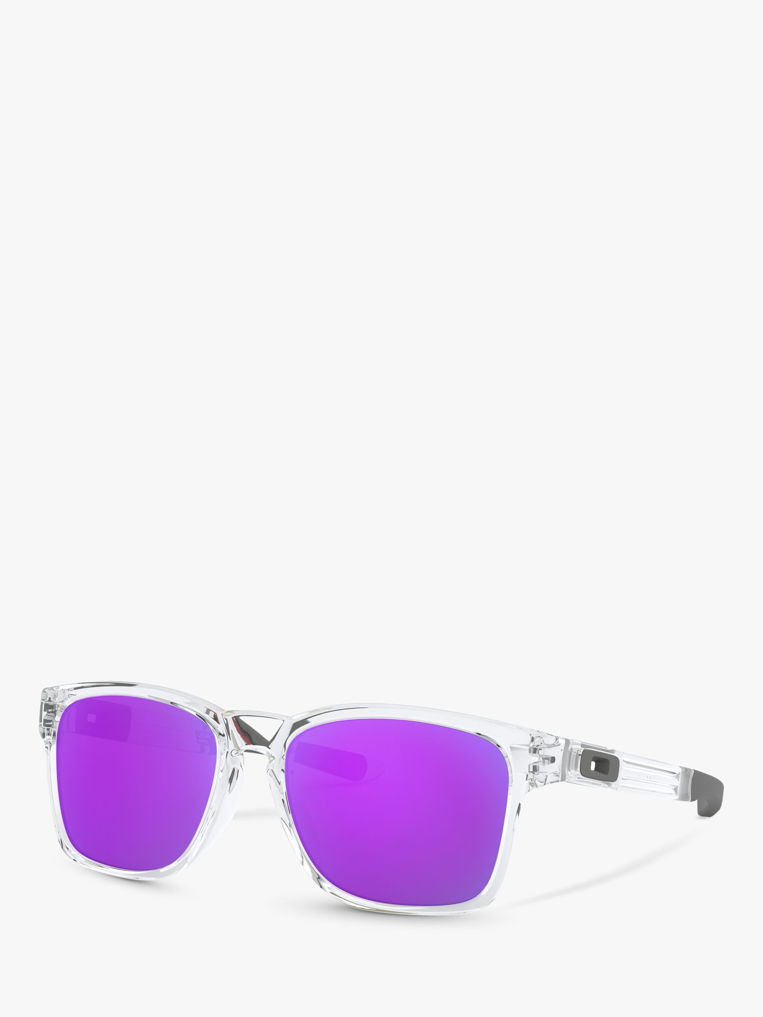 Oakley OO9272 Catalyst Rectangular Sunglasses, Purple at John Lewis &  Partners