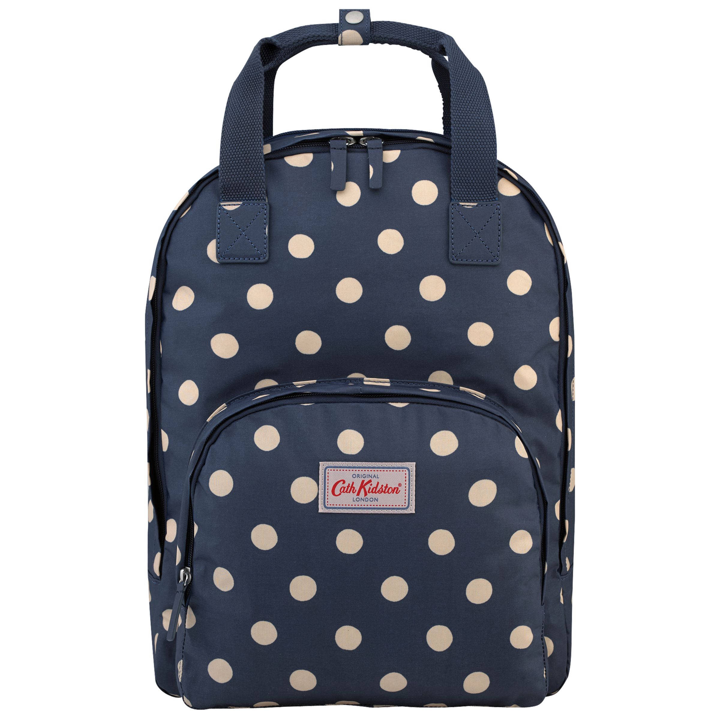 Cath Kidston Button Spot Backpack, Navy 