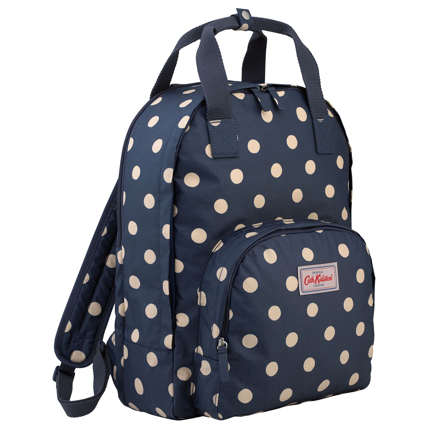 Cath Kidston Button Spot Backpack, Navy 