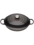 Le Creuset Cast Iron Signature Shallow Casserole, Flint