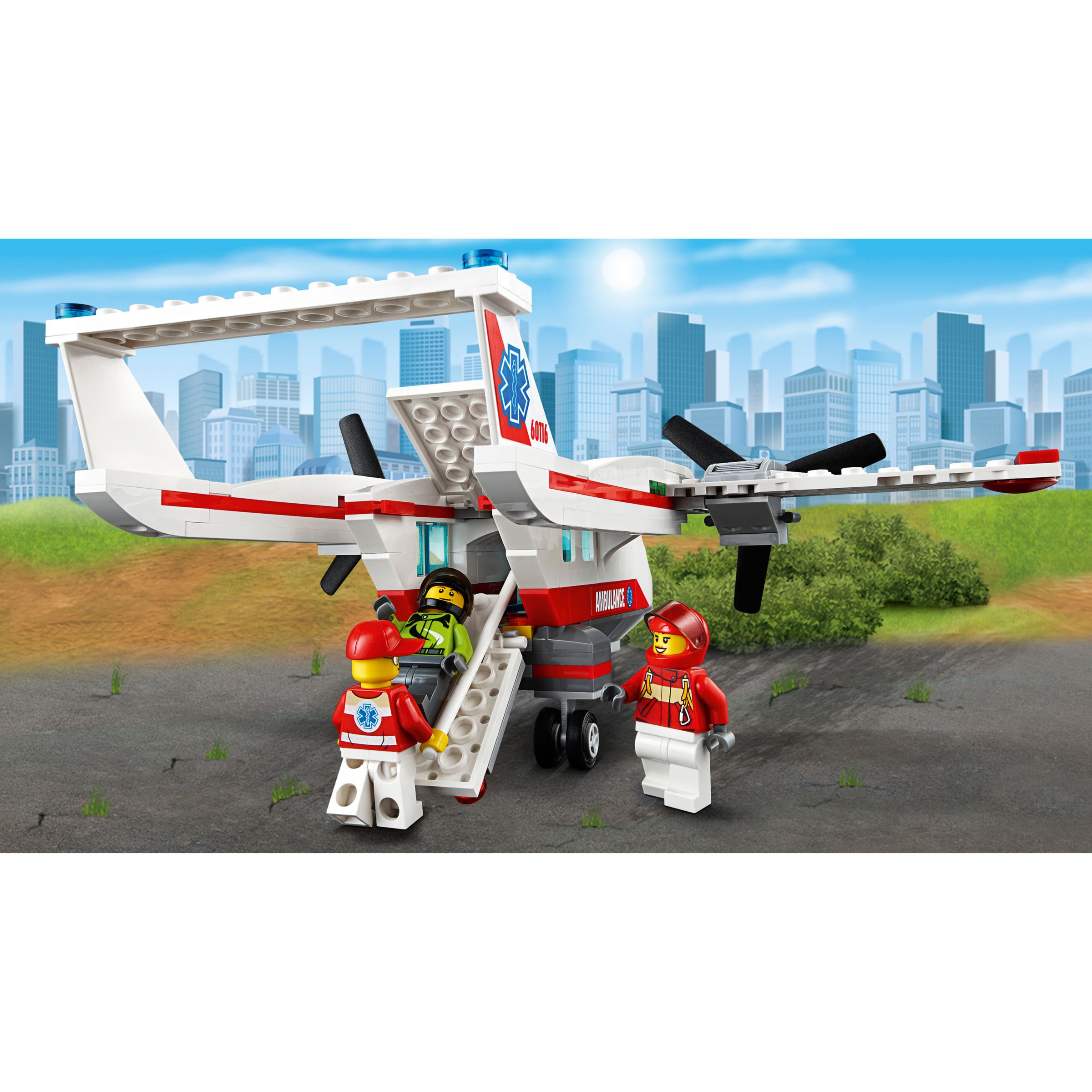 lego city ambulance plane 60116