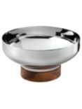 Robert Welch Limbrey Stainless Steel Bowl with Walnut Wood Base, 12.5cm