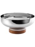 Robert Welch Limbrey Stainless Steel Bowl with Walnut Wood Base, 25cm