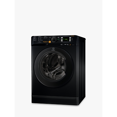Indesit Innex XWDE751480XK Freestanding Washer Dryer, 7kg Wash/5kg Dry Load, A Energy Rating, 1400rpm Spin, Black