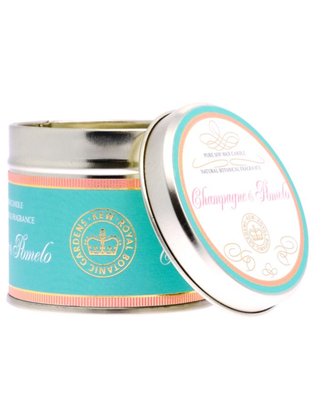 Kew Gardens Champagne & Pomelo Scented Candle Tin