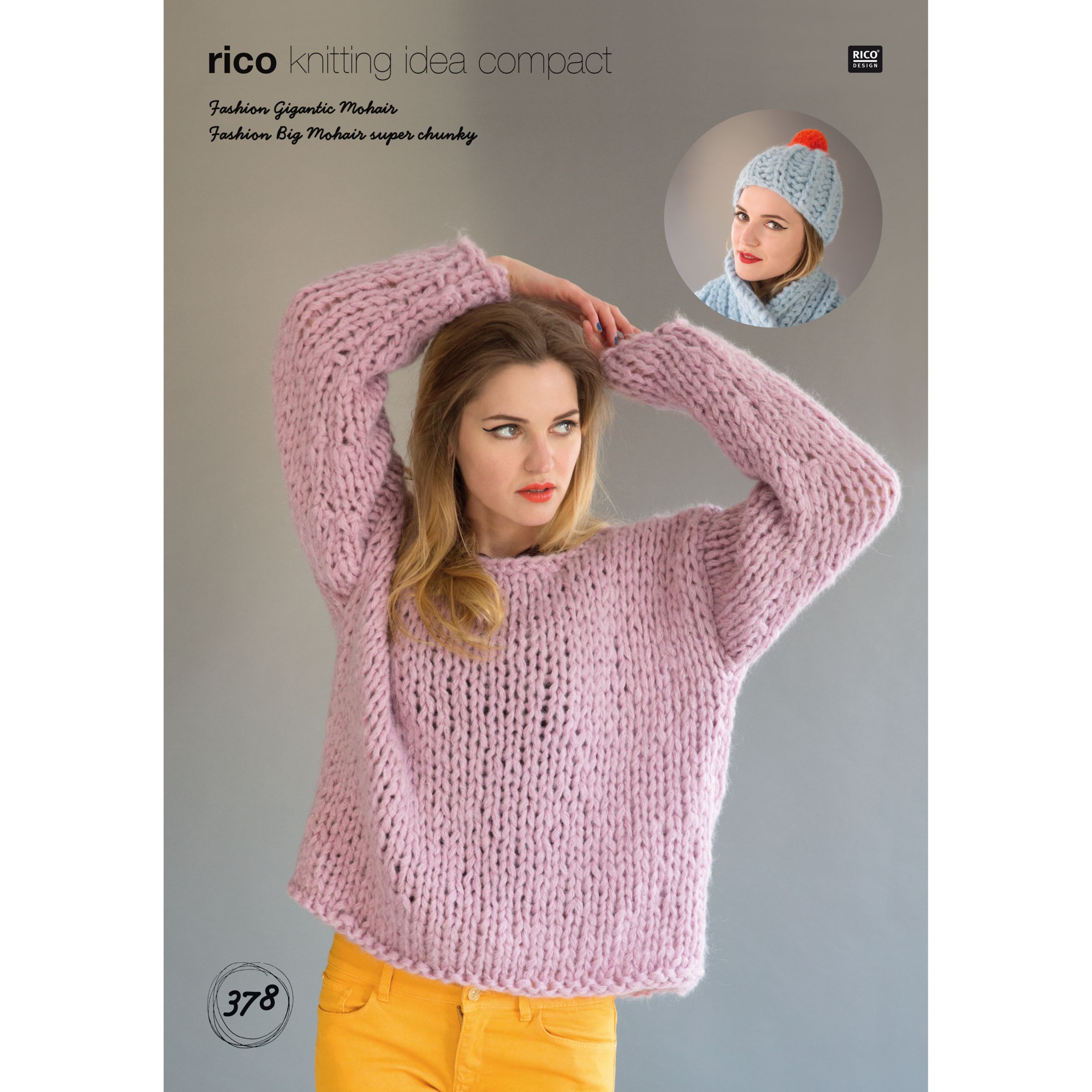 Rico Gigantic Mohair Jumper Knitting Pattern