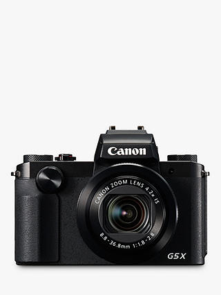 Canon PowerShot G5 X Digital Camera, 1080p, 20.2 MP, 4.2x Optical Zoom, NFC, Wi-Fi, 3" Vari-Angle Touch Screen