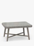 KETTLER LaMode Small Rectangular Garden Coffee Table, Grey Ash