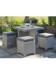 KETTLER Palma Cube 4-Seater Garden Table and Stools Set