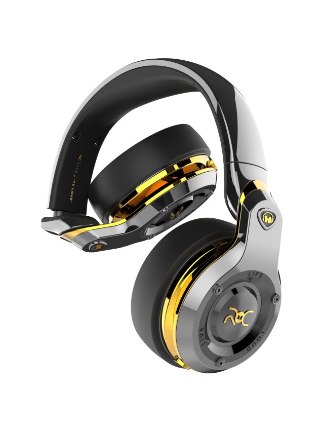 Monster ROC Sport Black Platinum Over Ear Headphones With Built In