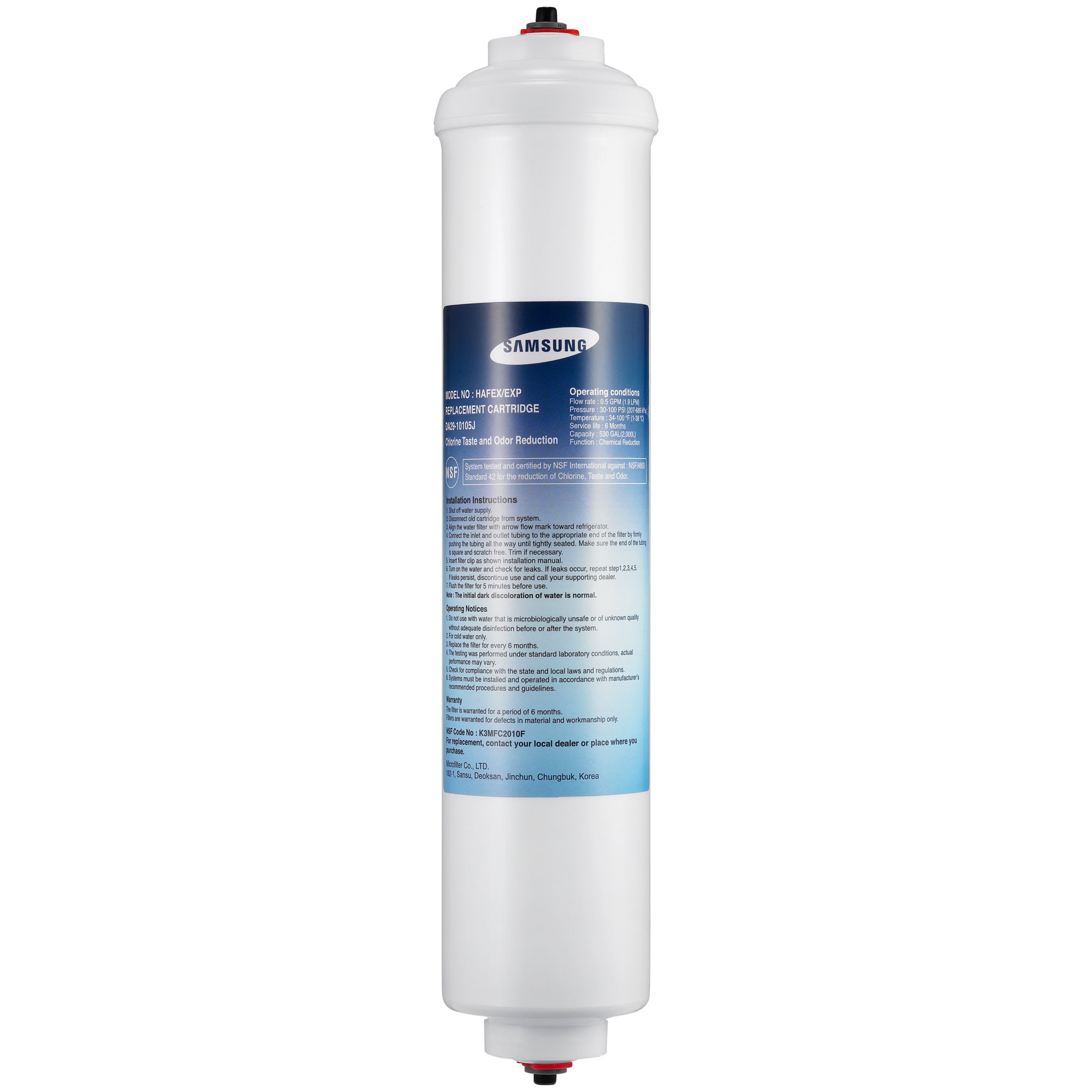 Samsung HAFEX/EXP External Water Filter for American Style Fridge Freezers