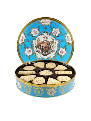 Royal Collection Coat of Arms Biscuit Tin & Scottish Baked Biscuits