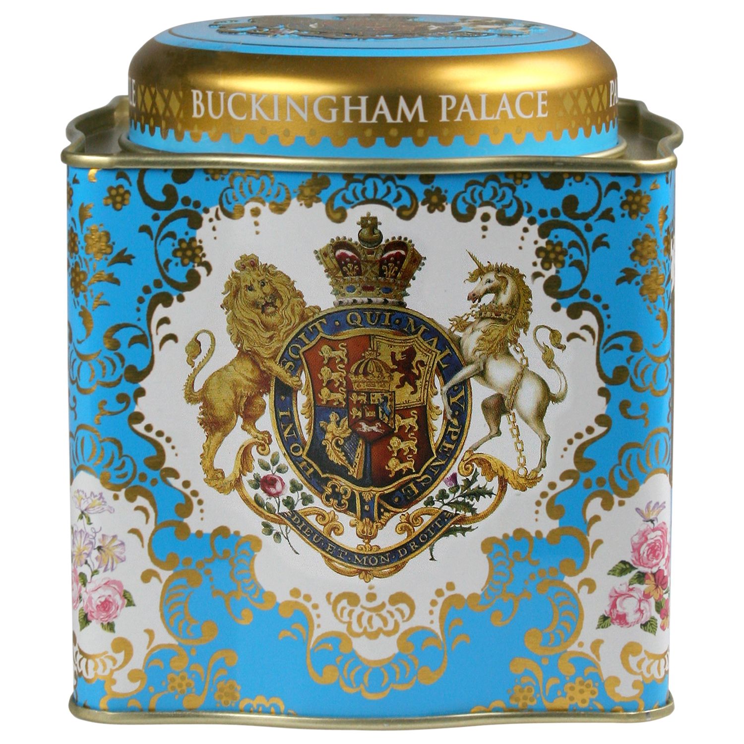 Royal Collection Coat of Arms Tea Caddy with 50 Tea Bags