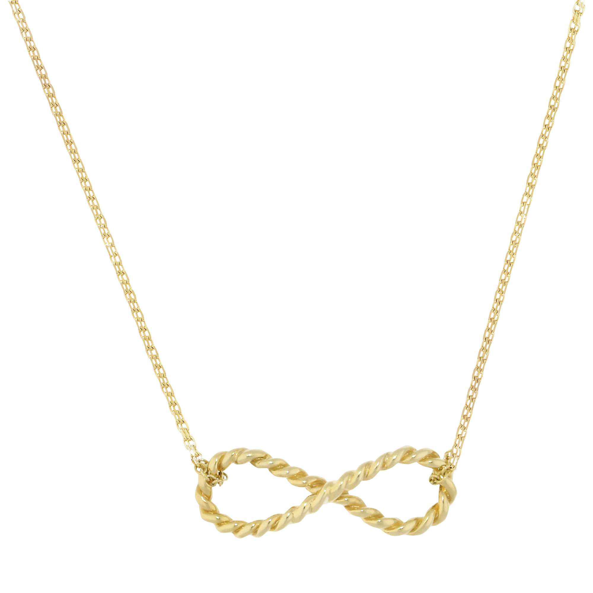 Buy London Road 9ct Yellow Gold Large Infinity Pendant, Gold Online at johnlewis.com