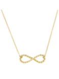 London Road 9ct Yellow Gold Large Infinity Pendant, Gold