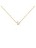 London Road 9ct Gold Raindrop Diamond Pendant