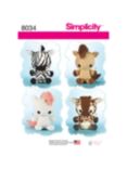 Simplicity Children's Stuffed Animal Toys, 8034