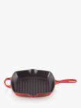 Le Creuset Cast Iron Signature Square Grillit, 26cm, Cerise