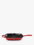 Le Creuset Cast Iron Signature Square Grillit, 26cm, Cerise