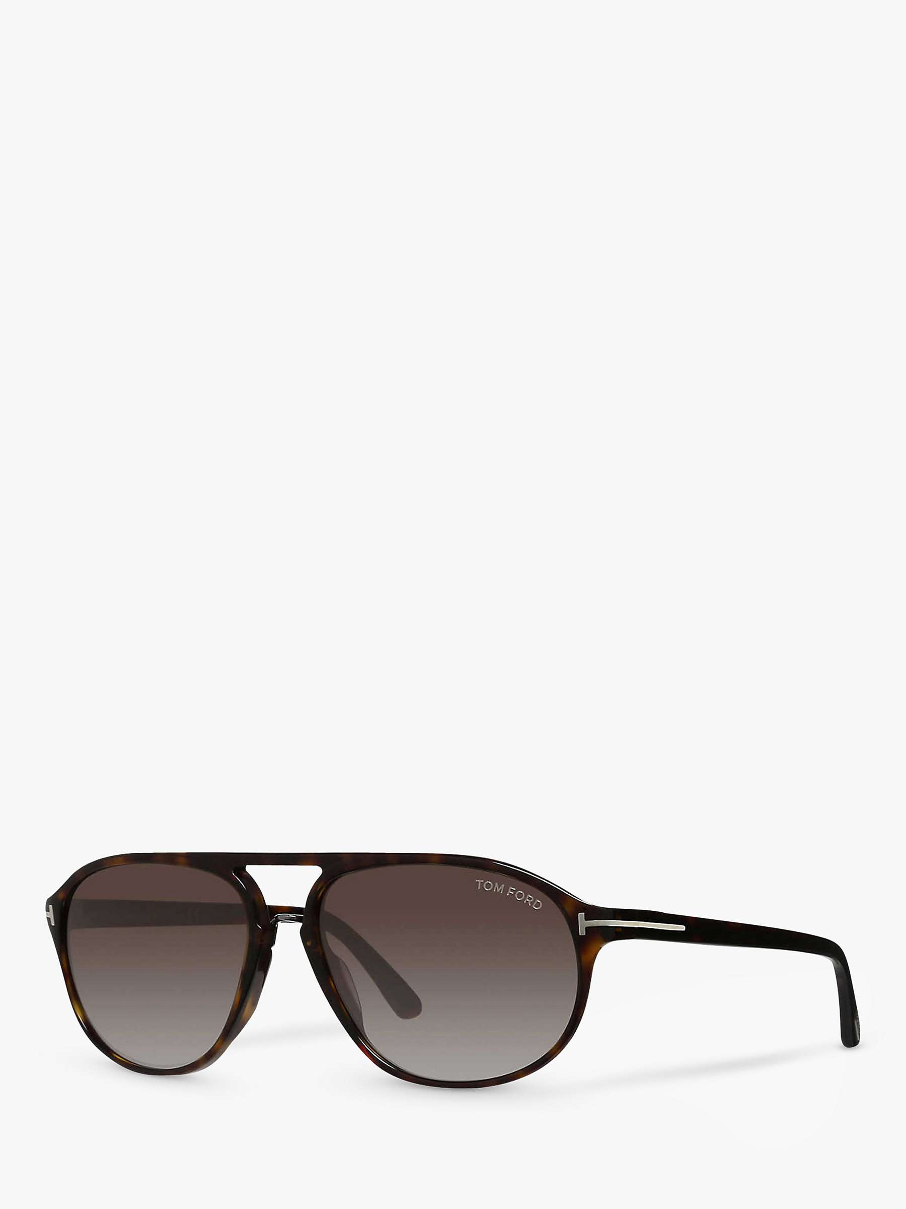 Buy TOM FORD FT0447 Jacob Gradient Aviator Sunglasses, Brown Online at johnlewis.com