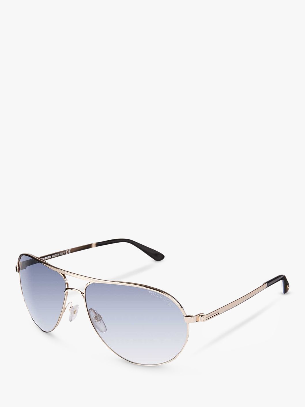 TOM FORD FT0144 Marko Aviator Sunglasses, Pale Blue at John Lewis ...