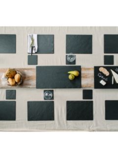 The Just Slate Company Coasters Placemats & Table Runner Gift Set, Large
