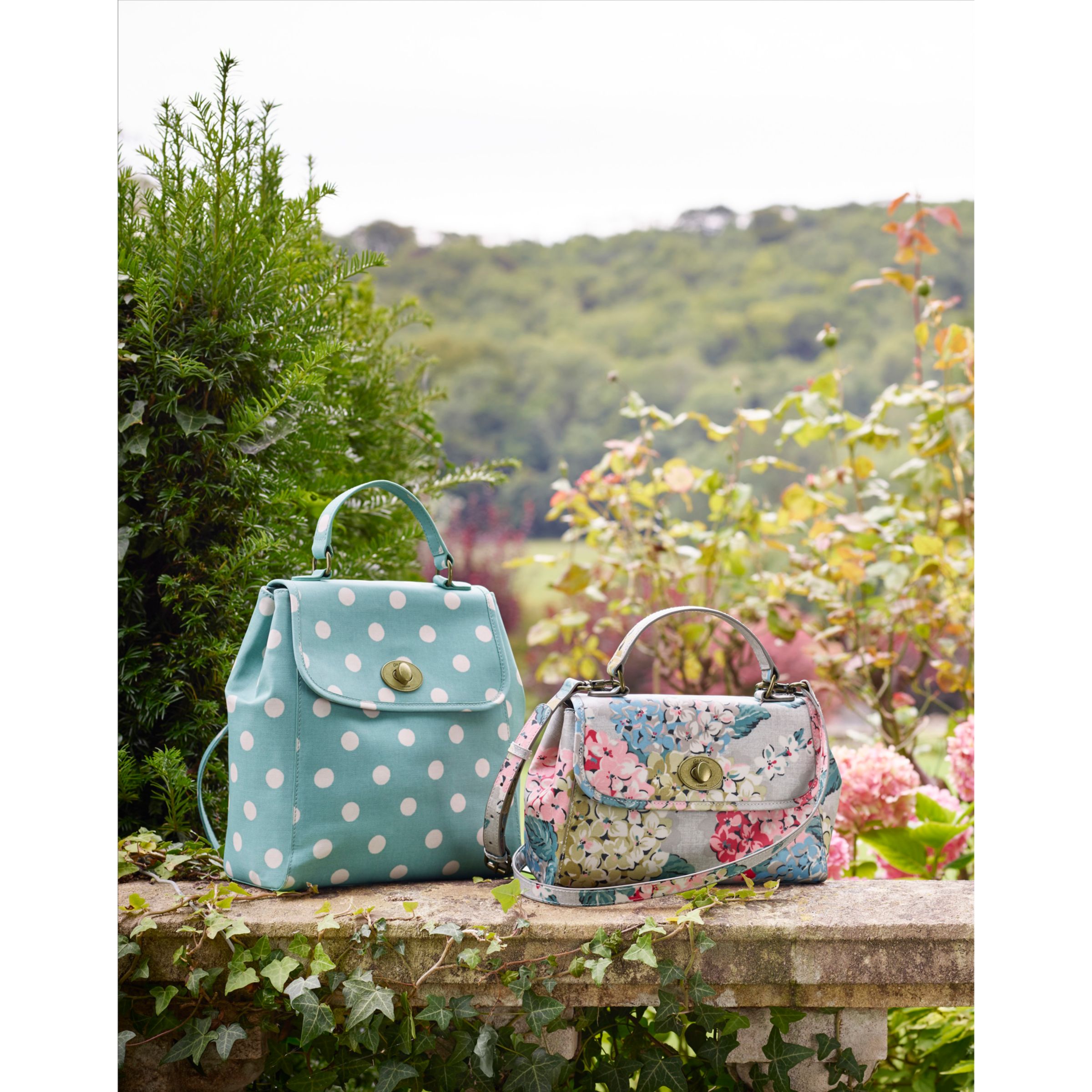 cath kidston green spot bag