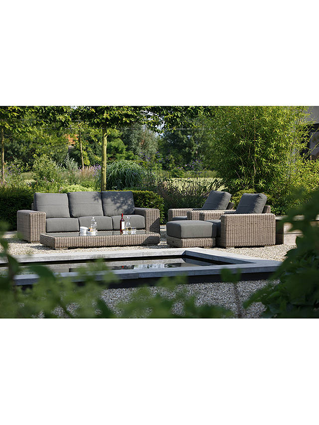 4 Seasons Outdoor Kingston Garden Footstool and Cushion