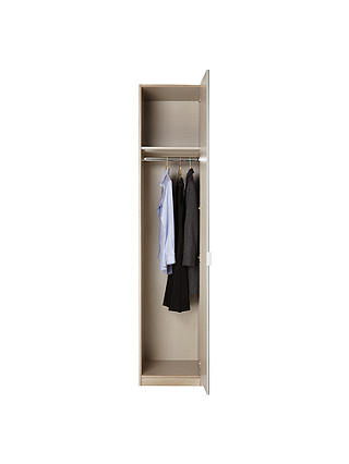 ANYDAY John Lewis & Partners Mix it Tall Mirrored Single Wardrobe, Mirror/Grey Ash
