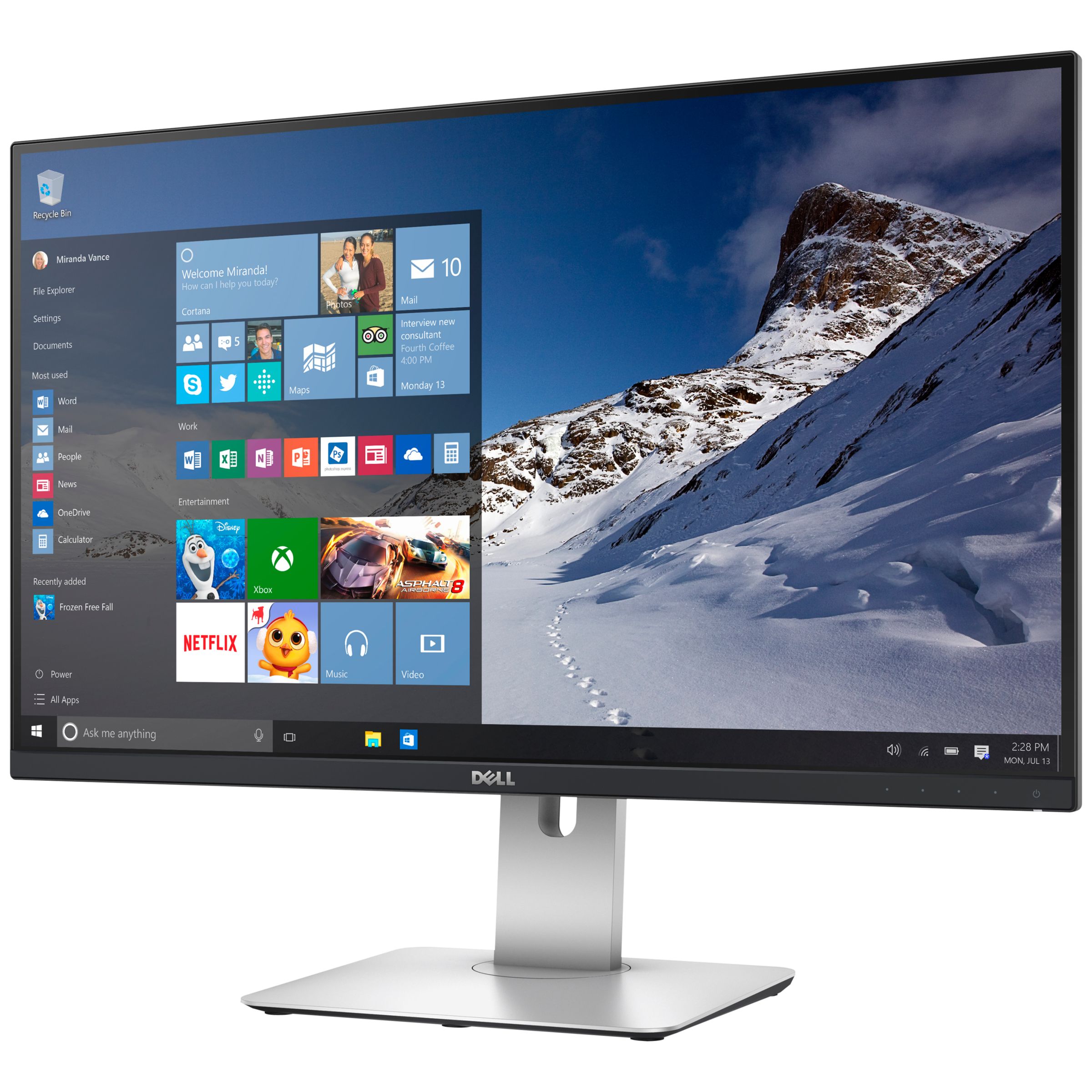 Dell UltraSharp LED QHD Non-Touch PC Monitor, 27”,