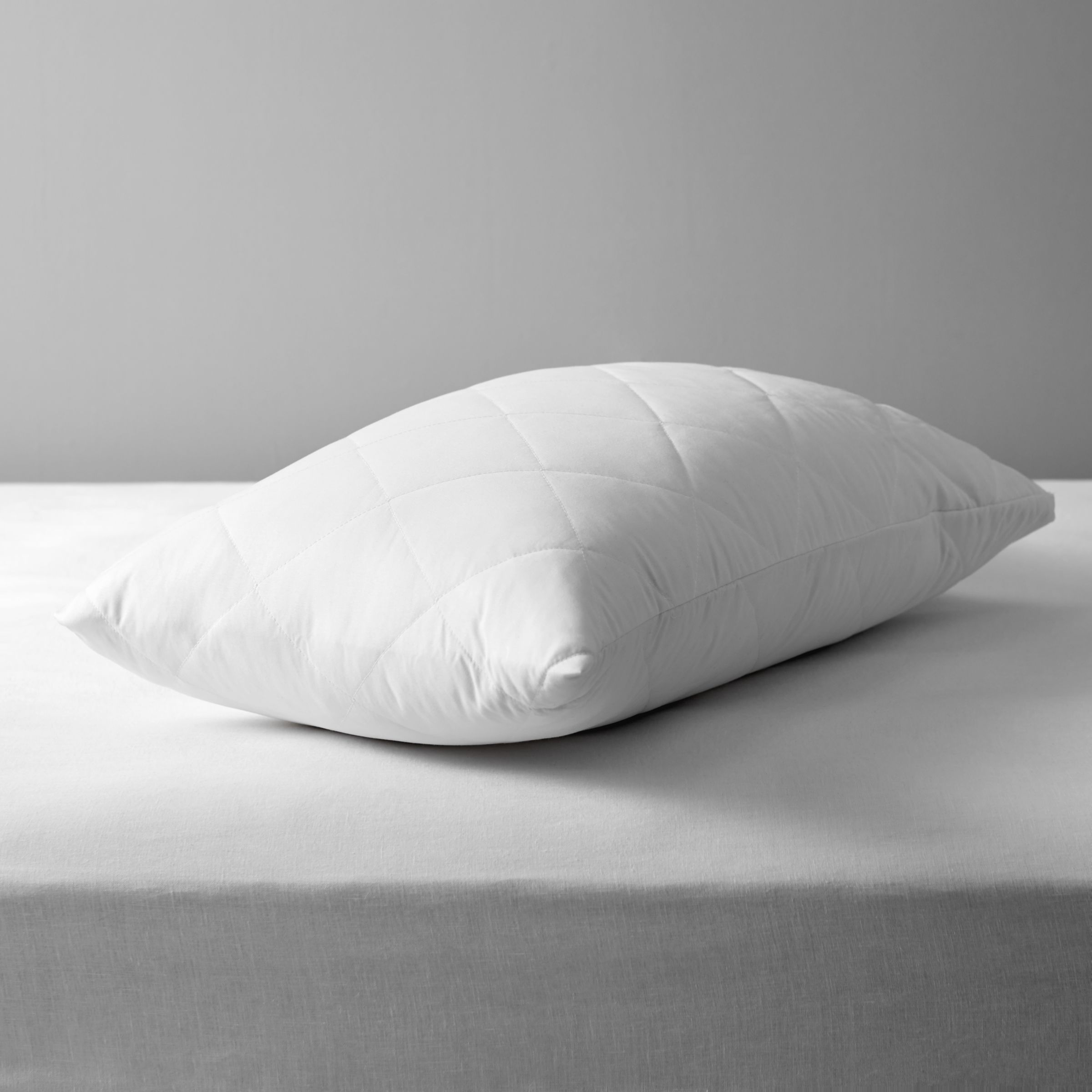 John Lewis & Partners Specialist Synthetic Waterproof Quilted Standard Pillow Protector