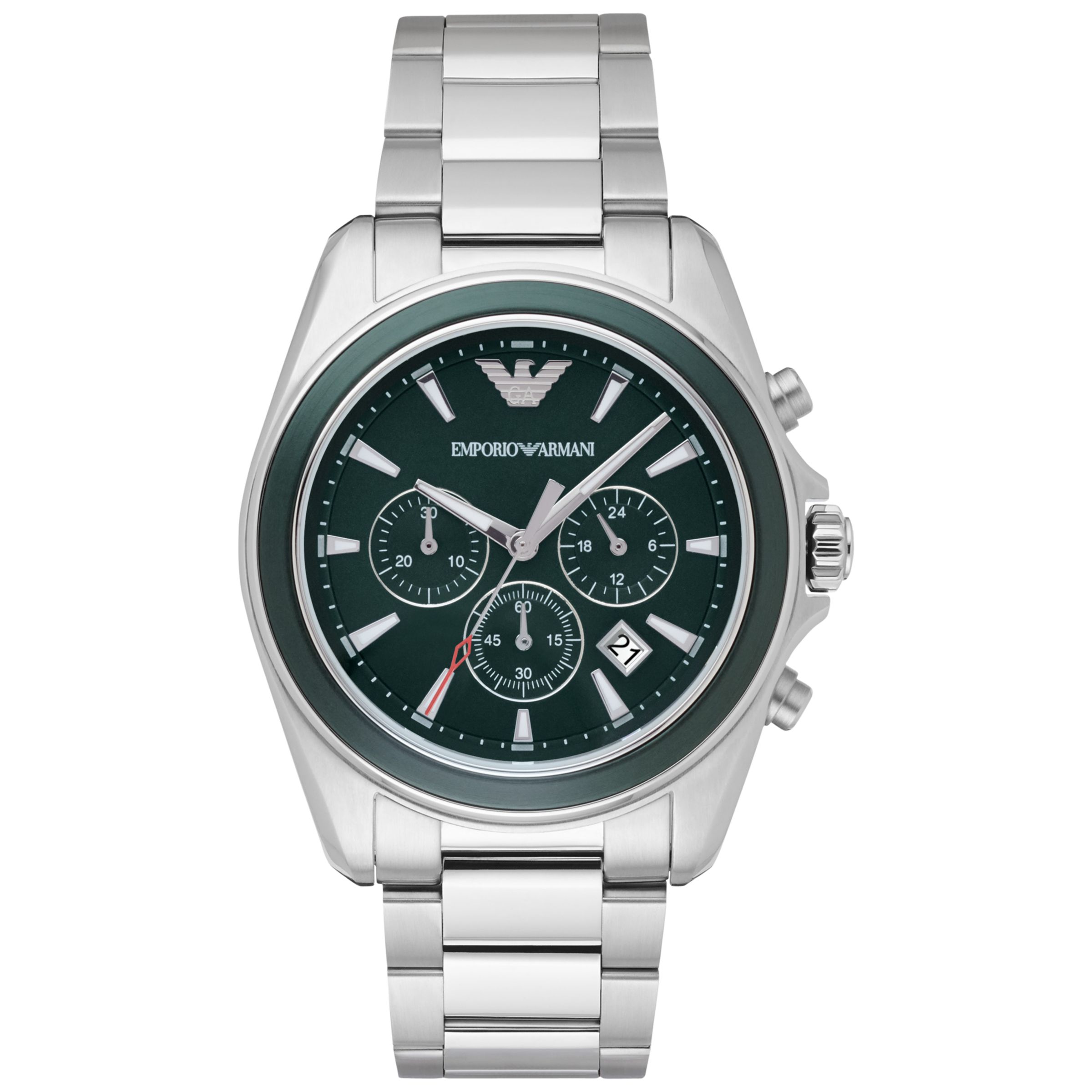 emporio armani green watch