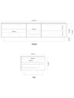 Alphason Element Modular 1250mm TV Stand For TVs Up To 60", White