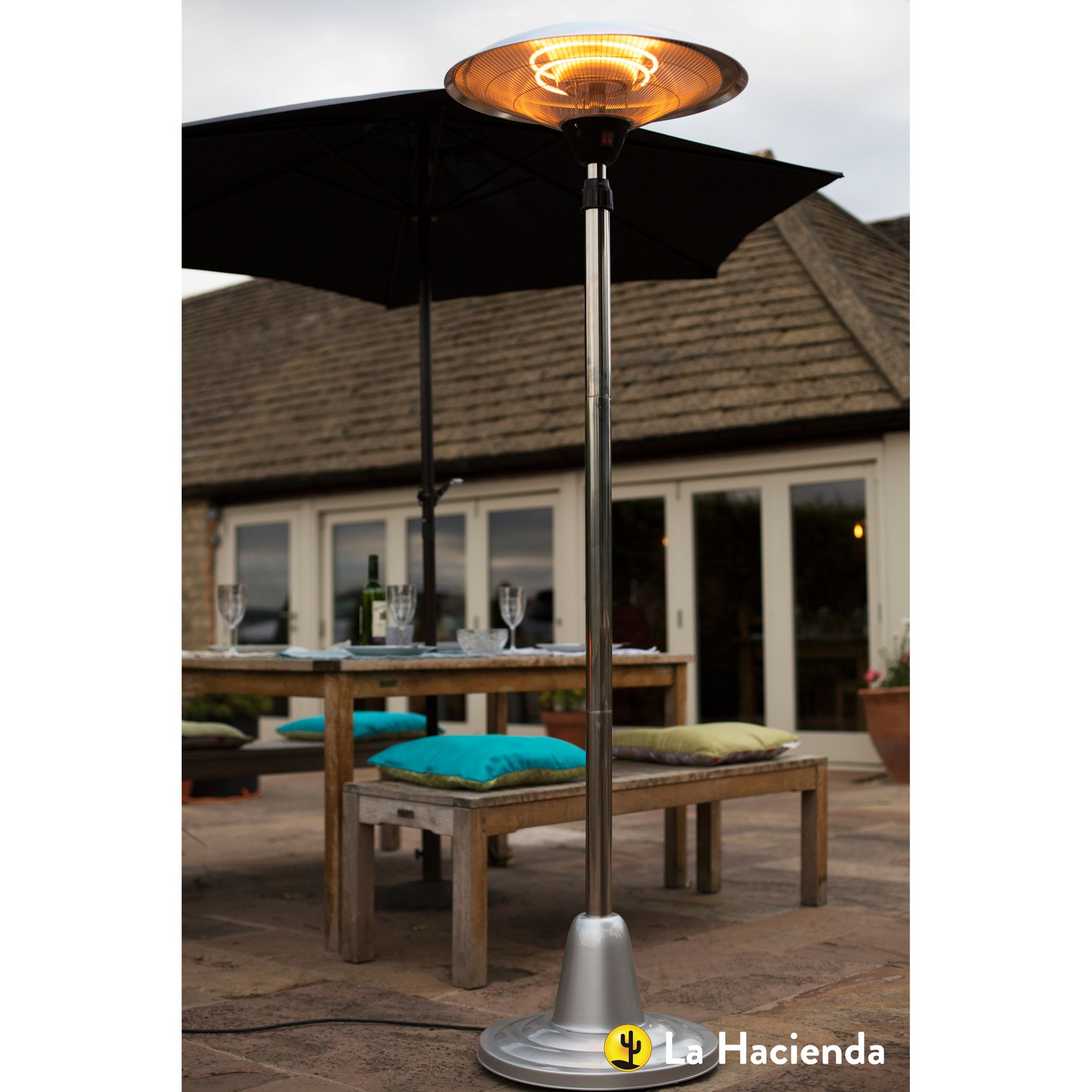 La Hacienda Free Standing Electric Patio Heater At John Lewis